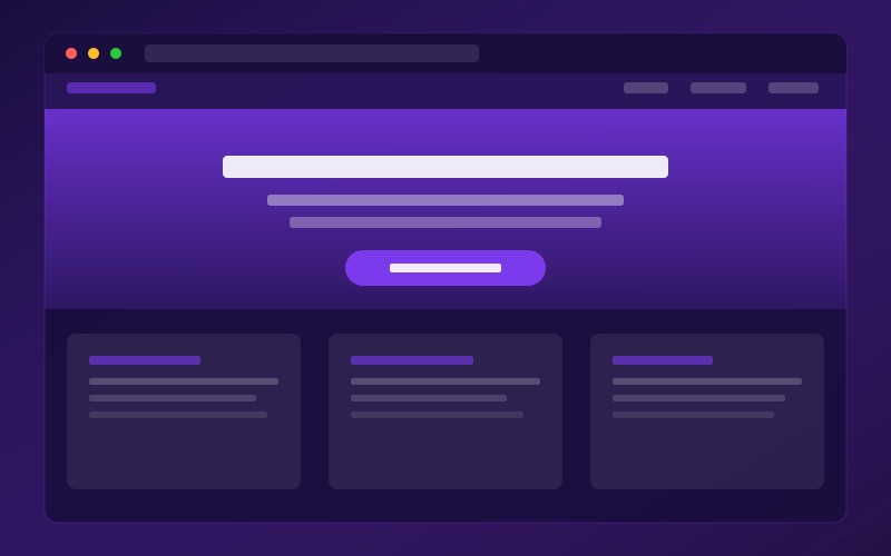 SaaS template preview